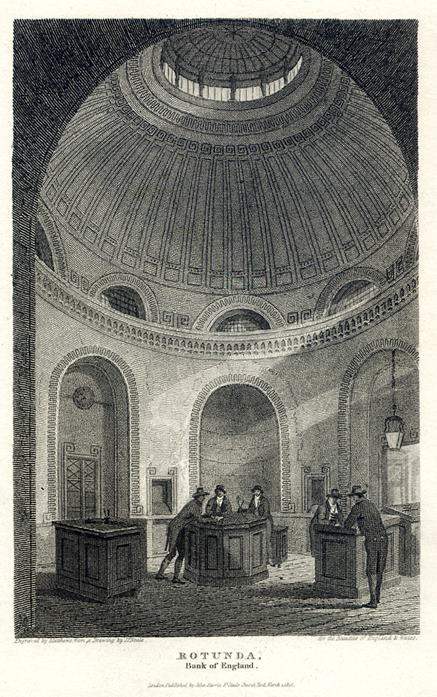 London, Bank of England Rotunda, 1816