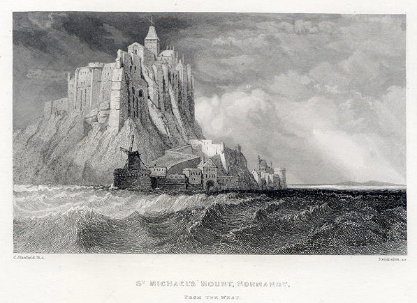 Normandy, St.Michael's Mount, 1836