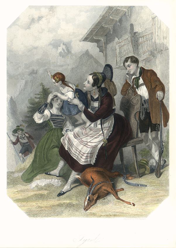 Tyrol, Finden's Tableaux, 1843