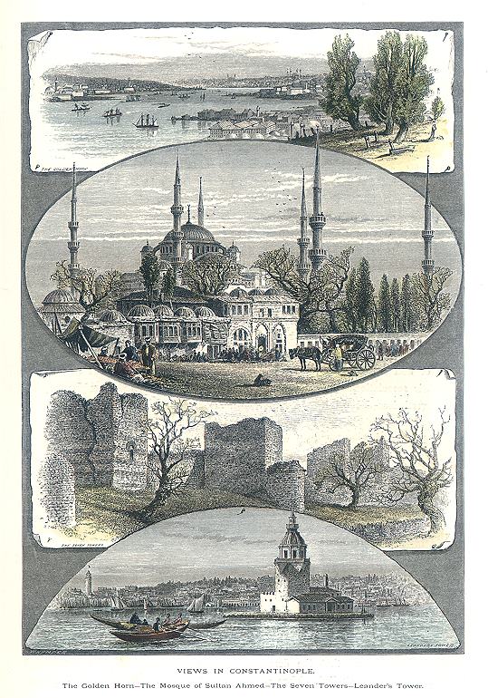 Turkey, Istanbul, views in Constantinople, 1875