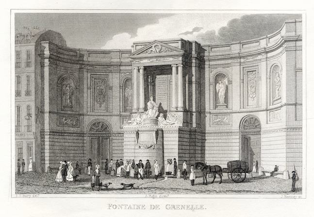 Paris, Fontaine de Grenelle, 1840