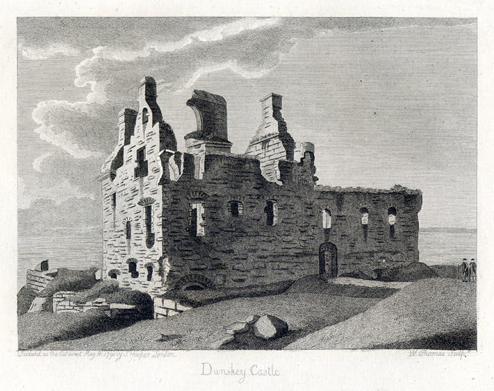 Scotland, Dunskey Castle, 1791