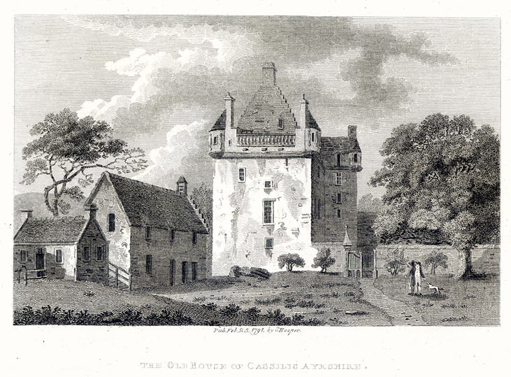 Scotland, Ayrshire, Old House of Cassilis, 1791