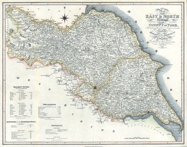 East & North Ridings of Yorkshire, 1822