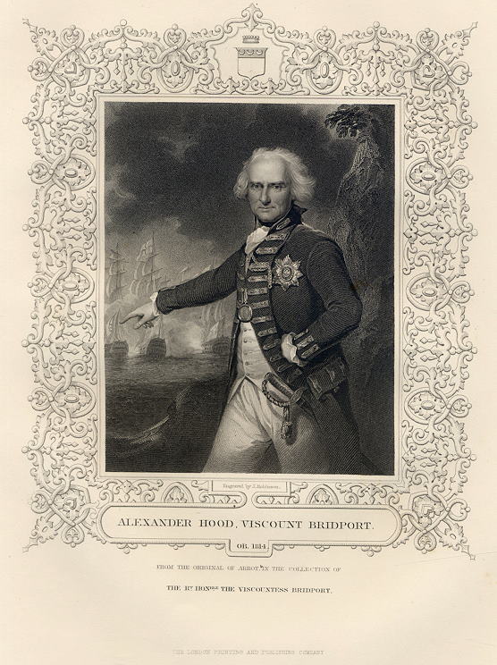 Alexander Hood, Viscount Bridport, 1855