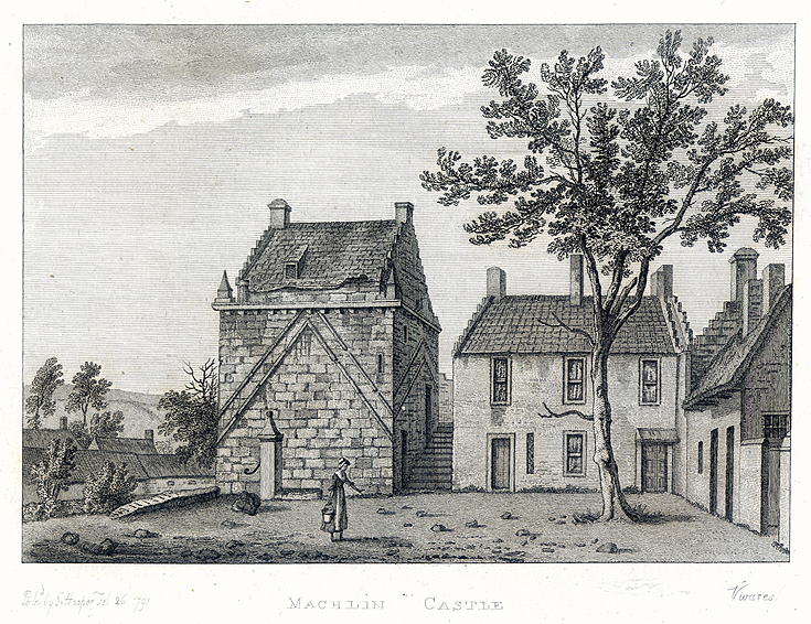 Scotland, Ayrshire, Machlin Castle, 1791