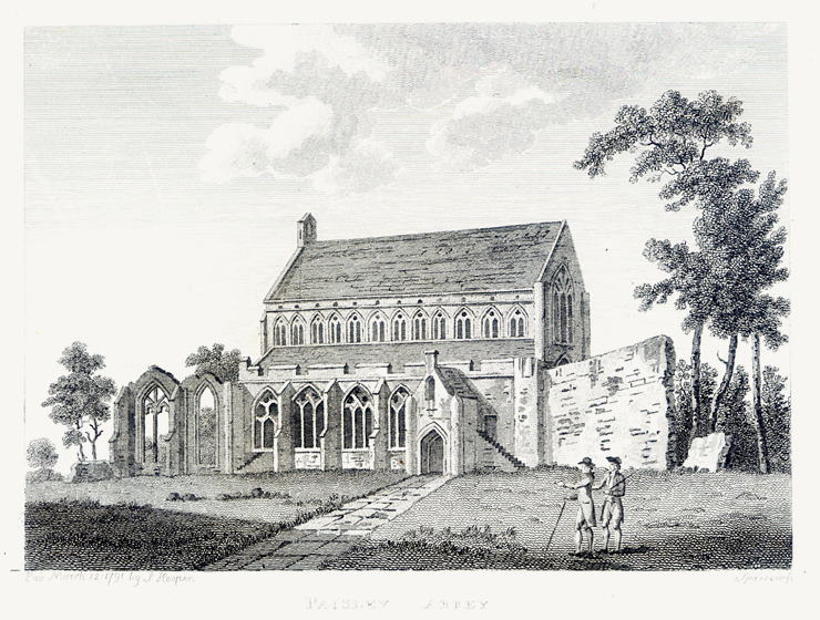 Scotland, Ayrshire, Paisley Abbey, 1791