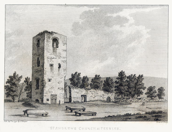 Scotland, Ayrshire, St. Andrews Church at Peebles, 1791