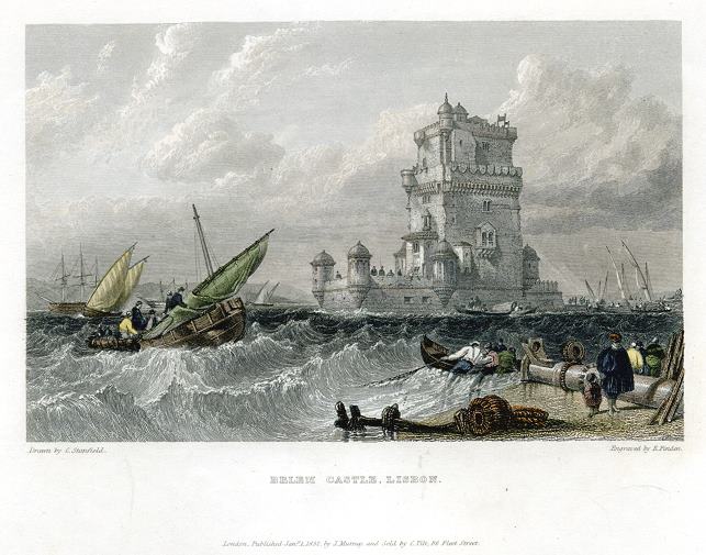 Portugal, Lisbon, Belem Castle, 1832