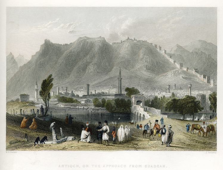 Holy Land, Antioch on the approach from Suadeah, 1836