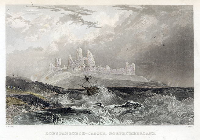 Northumberland, Dunstanburgh Castle, 1832