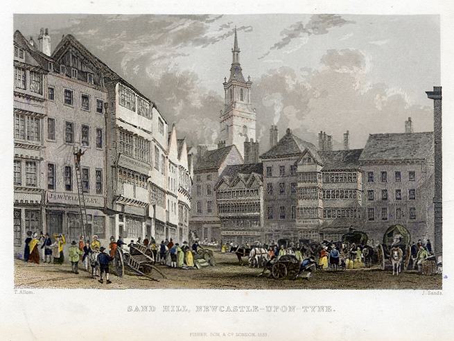 Newcastle-Upon-Tyne, Sand Hill, 1832