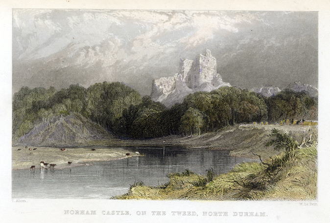 Durham, Norham Castle on the Tweed, 1832