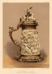 Decorative print, Sculpture, (17th century ivory tankard), 1858