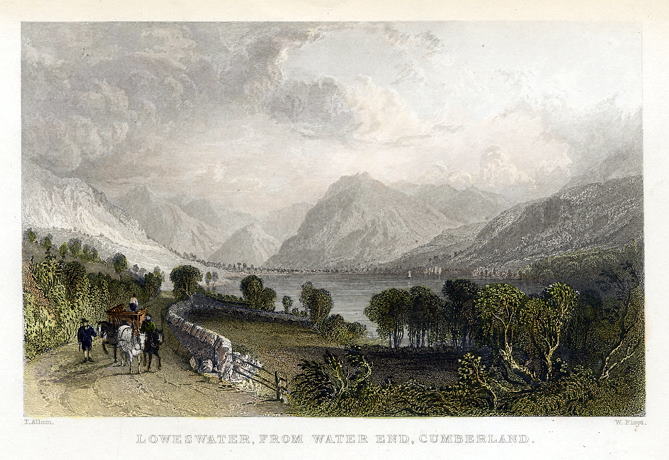 Cumberland, Loweswater from Water End, 1832