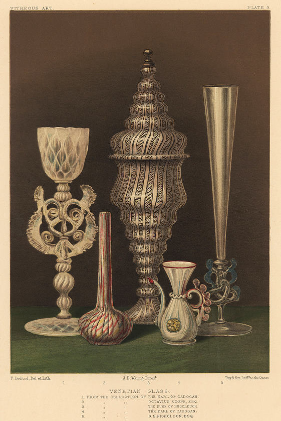 Decorative print, Vitreous Art, (Venetian Glass), 1858