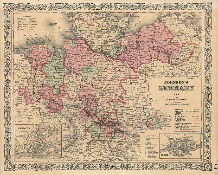 Germany (north), Johnson, 1868