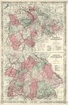 Germany (central and south), Johnson, 1868