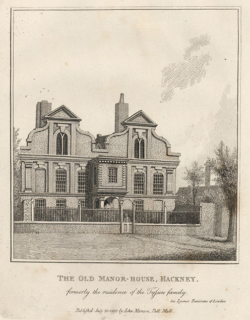 London, Old Manor House in Hackney, 1801