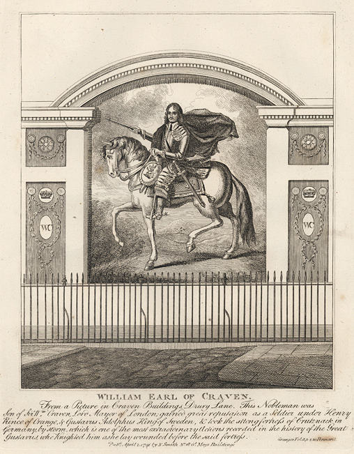 London, William Earl of Craven, a picture in the Craven Building, 1801