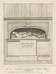 London, Tomb of Richard Fishborne Mercer, died 1625, 1801