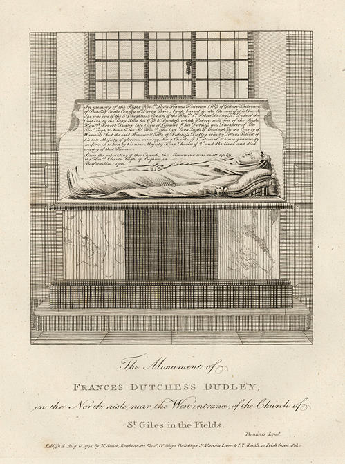 London, Monument of Frances Dutchess Dudley, 1801