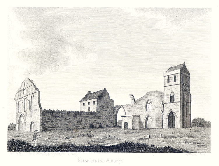 Scotland, Ayrshire, Kilwinning Abbey, 1791