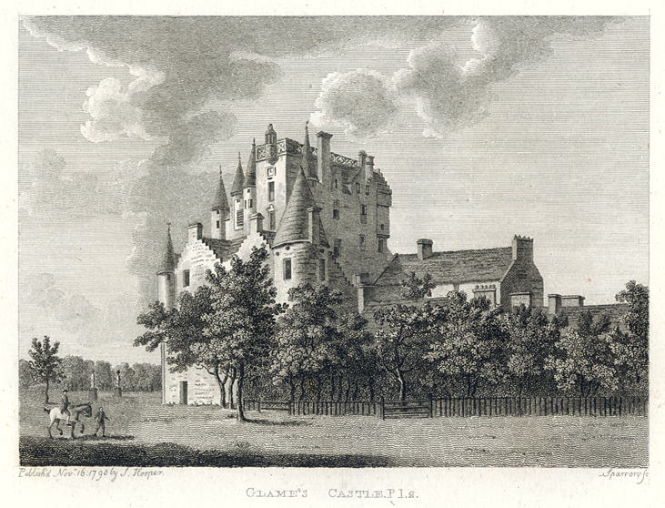 Scotland, Glamis Castle, 1791