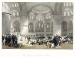 Turkey, Constantinople, Mosque of Sultan Achmet, 1840