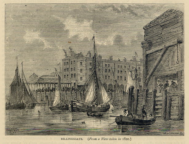 London, Billingsgate in 1820, 1878