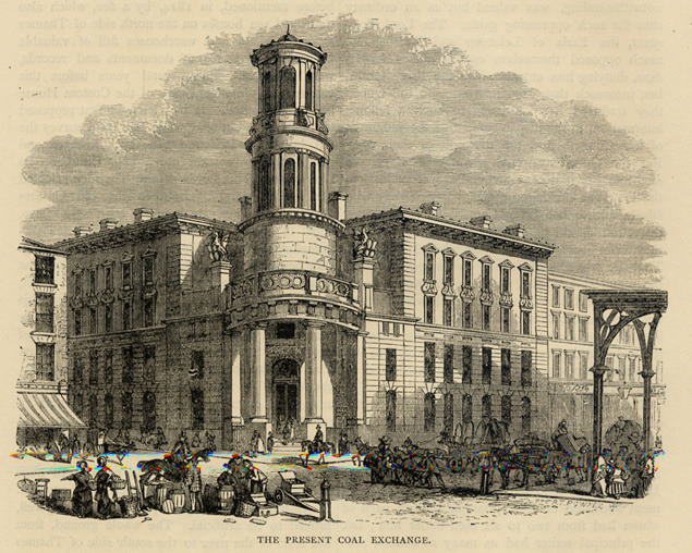 London, The Present Coal Exchange, 1878