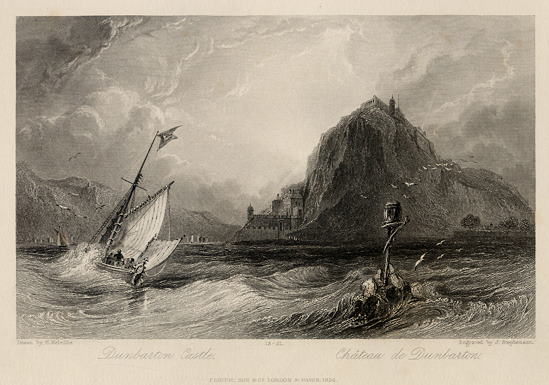 Dumbarton Castle, 1836