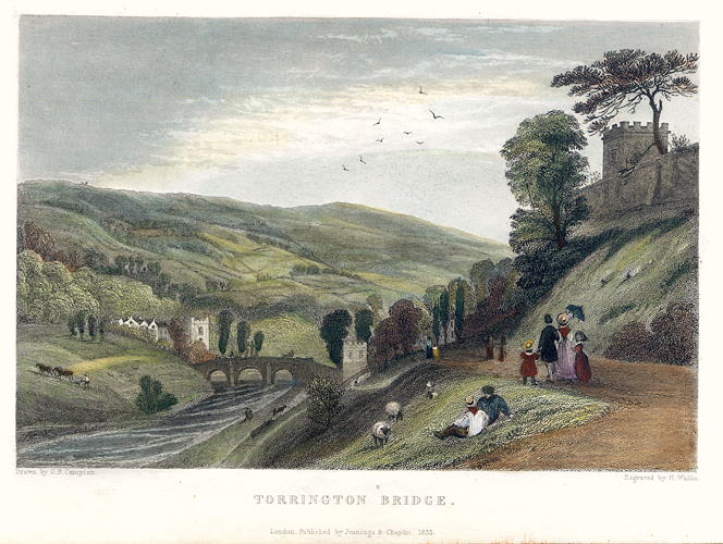 Devon, Torrington Bridge, 1830