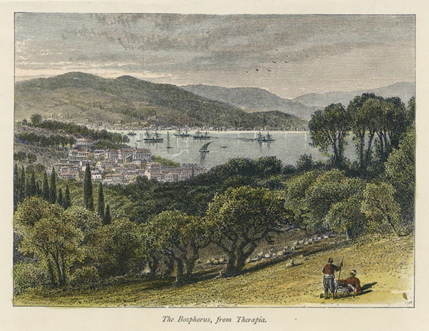 Turkey, the Bosphorus from Therapia, 1875