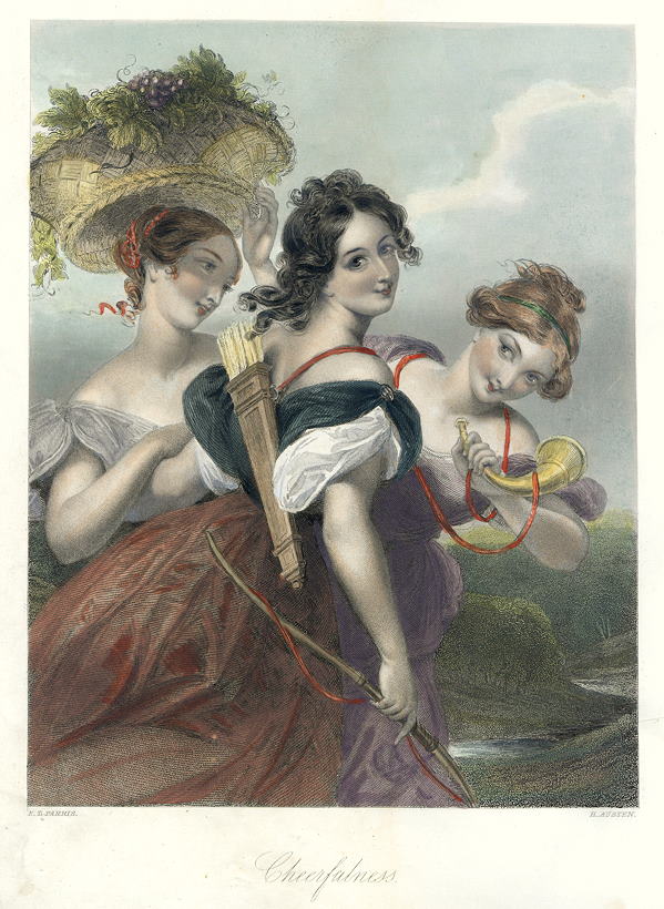 'Cheerfulness', Victorian genre print, 1850