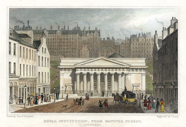 Edinburgh, Royal Institution from Hanover Street, 1831