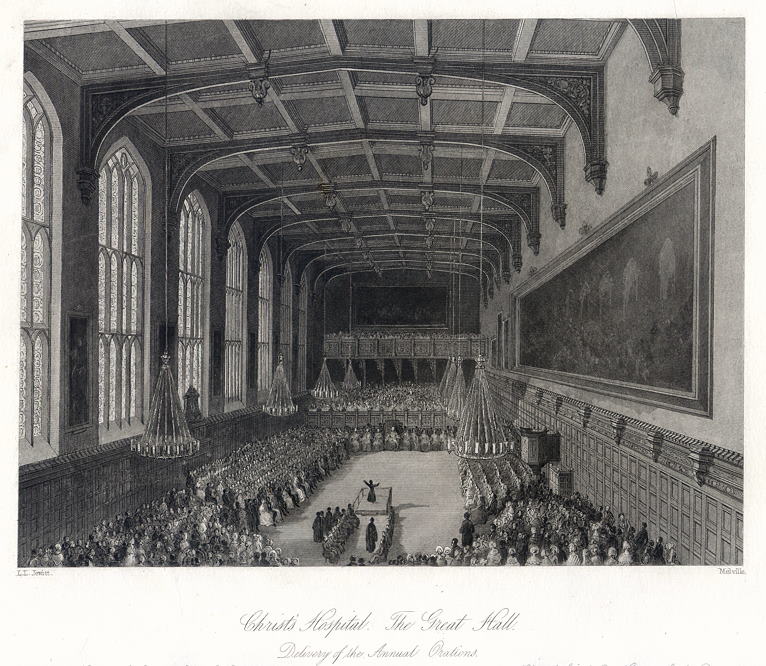 London, Christ's Hospital Great Hall, 1845
