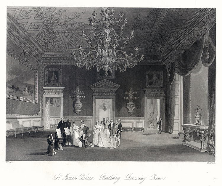 London, St.James's Palace, Birthday Drawing Room, 1845