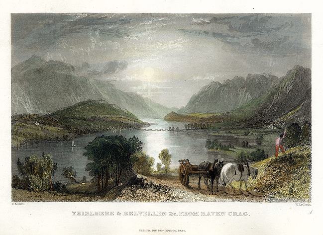 Lake District, Thirlmere and Helvellyn from Raven Crag, 1832