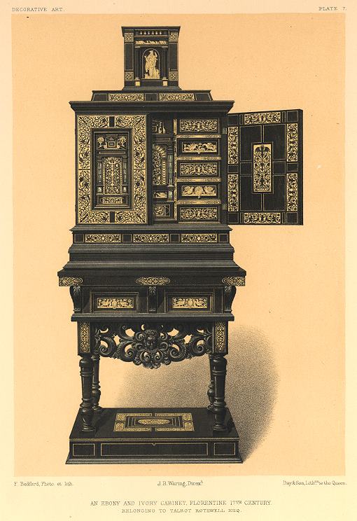 Decorative Art, (Florentine 17th century Cabinet), 1858