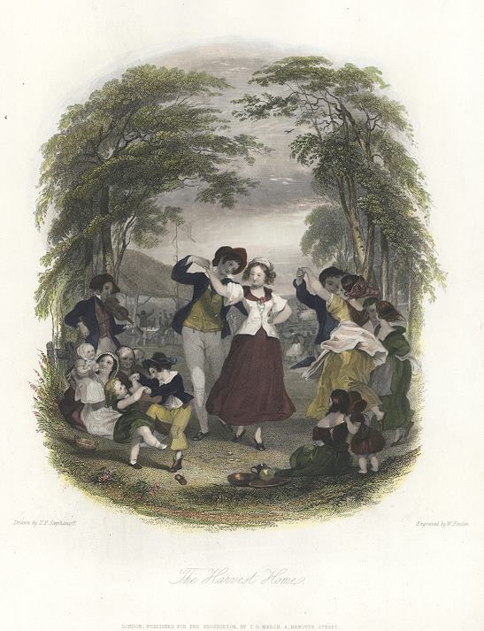 The Harvest Home, Finden's Tableaux, 1843