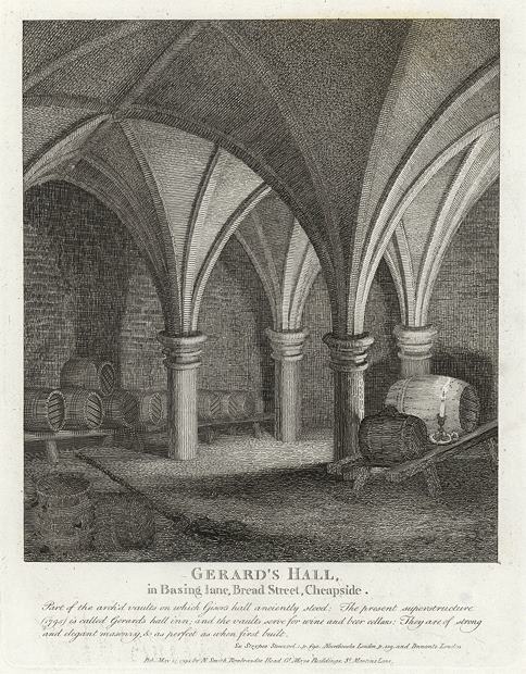 London, Gerard's Hall, Bread St., Cheapside, 1801