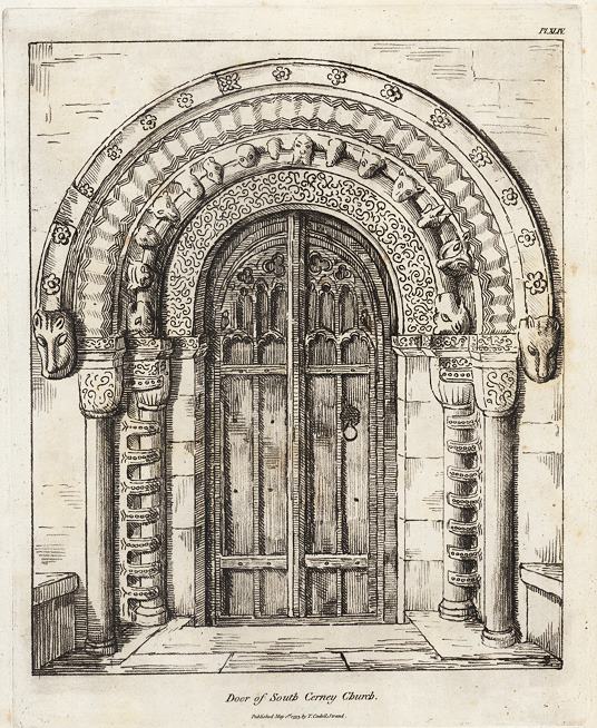 Gloucestershire, South Cerney Church Door, 1803