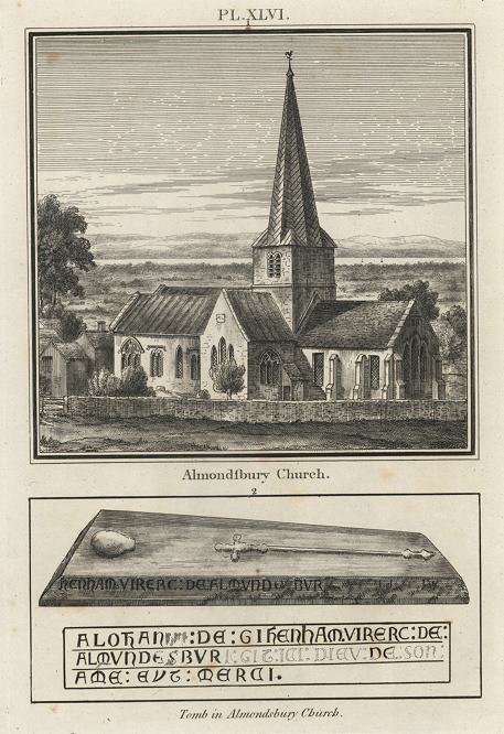 Gloucestershire, Almondsbury Church, 1803