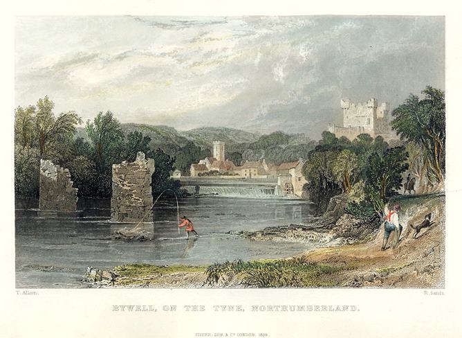 Northumberland, Bywell, on the Tyne, 1832