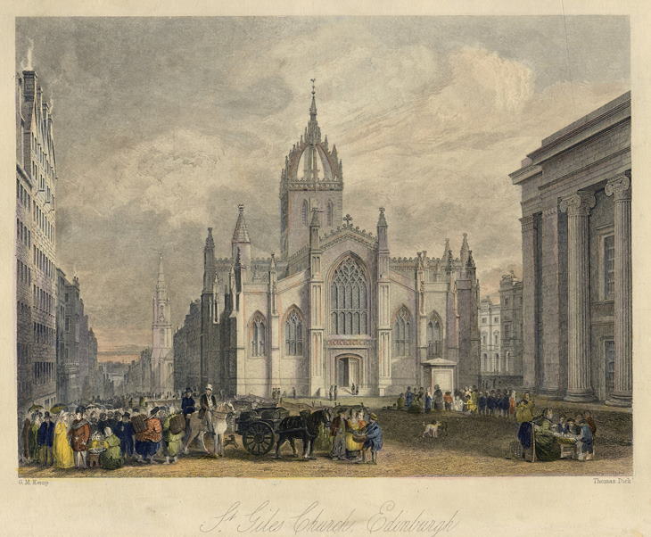 Edinburgh, St.Giles Church, 1860