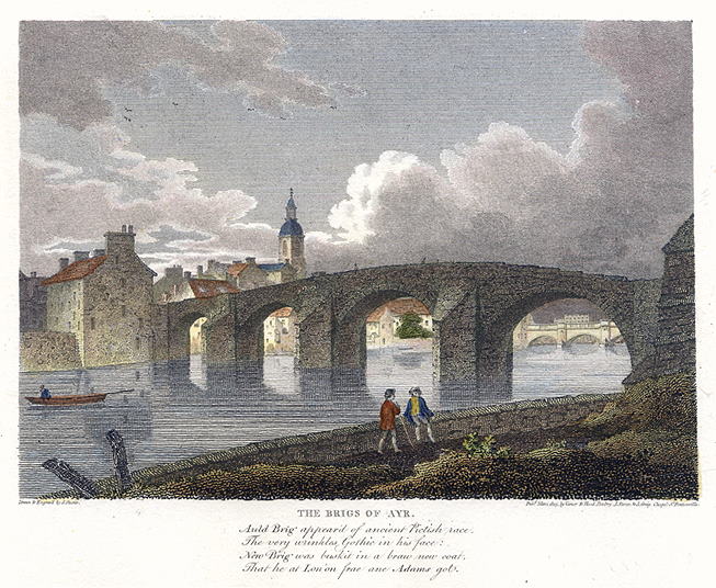 Scotland, Bridge of Ayr, 1805