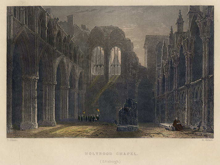 Edinburgh, Holyrood Chapel, 1840