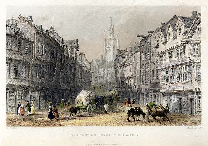 Northumberland, Newcastle view, 1832