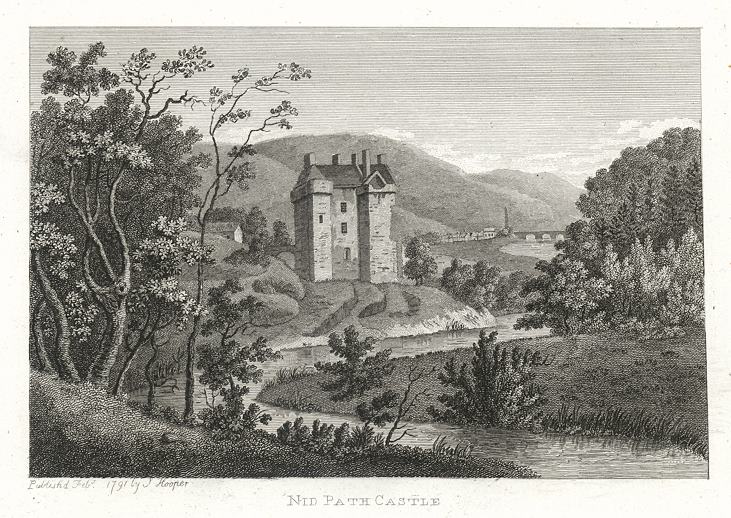 Scotland, Neidpath Castle, 1791